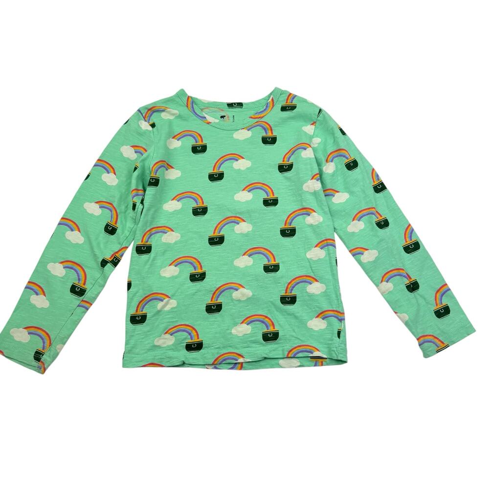 Monica + Andy Organic Green Rainbow St. Patrick’s Day Tee, Size 8